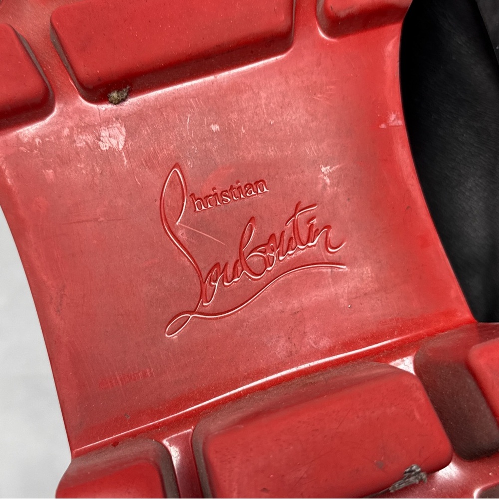 Christian Louboutin CL Moc Dune Chunky Leather Platform Loafer Shoes Grunge 44 - Picture 13 of 16